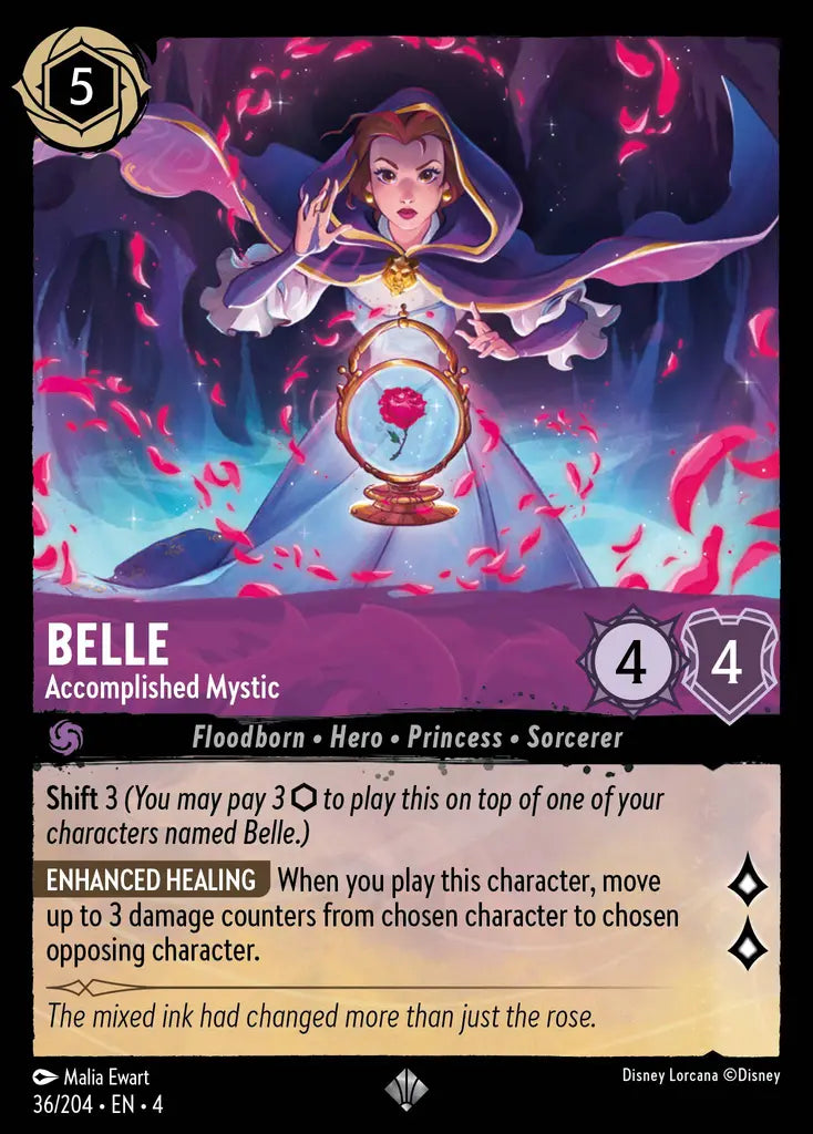 04 Ursula's Return - 036/204 - Belle - Accomplished Mystic - FOIL