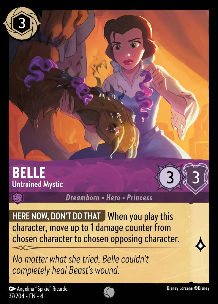 04 Ursula's Return - 037/204 - Belle - Untrained Mystic - FOIL