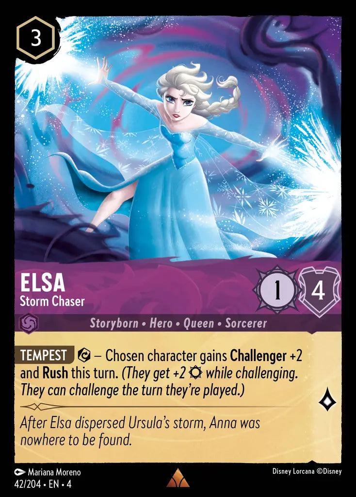 04 Ursula's Return - 042/204 - Elsa - Storm Chaser - FOIL