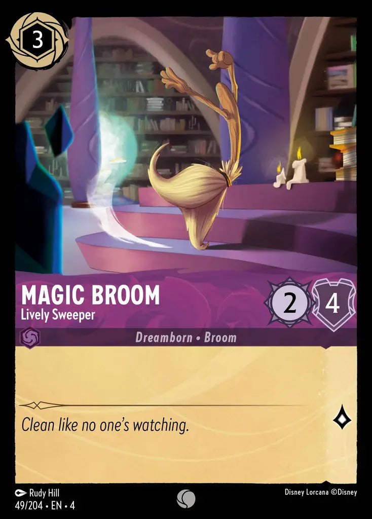 04 Ursula's Return - 049/204 - Magic Broom - Lively Sweeper - FOIL