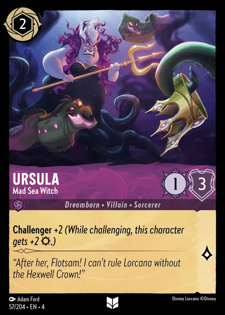 04 Ursula's Return - 057/204 - Ursula - Mad Sea Witch - FOIL