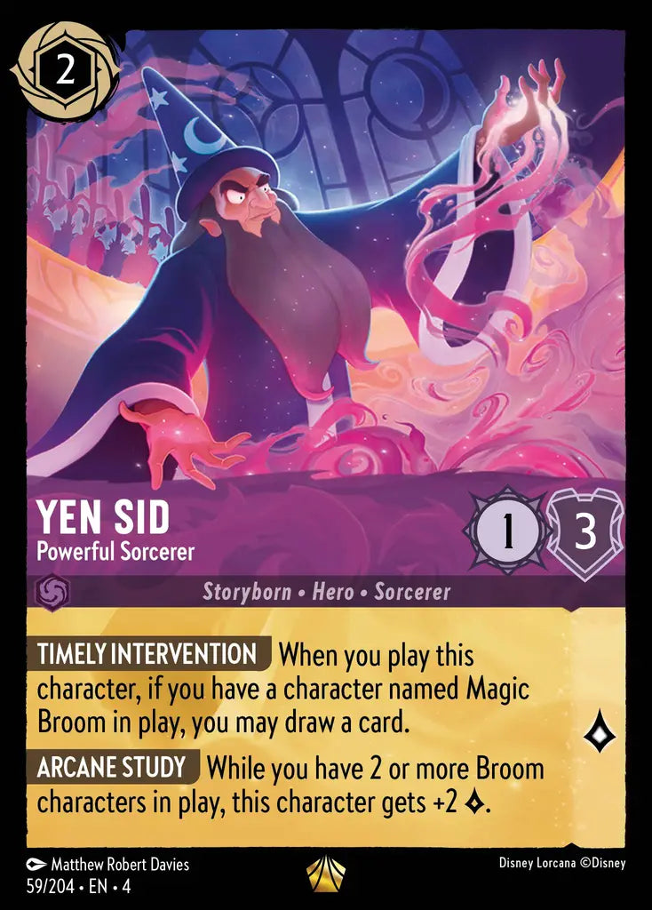 04 Ursula's Return - 059/204 - Yen Sid - Powerful Sorcerer - FOIL