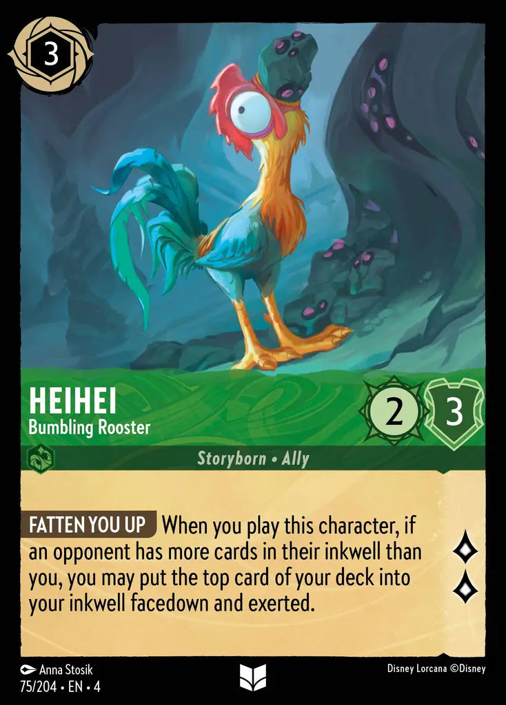 04 Ursula's Return - 075/204 - HeiHei - Bumbling Rooster - FOIL