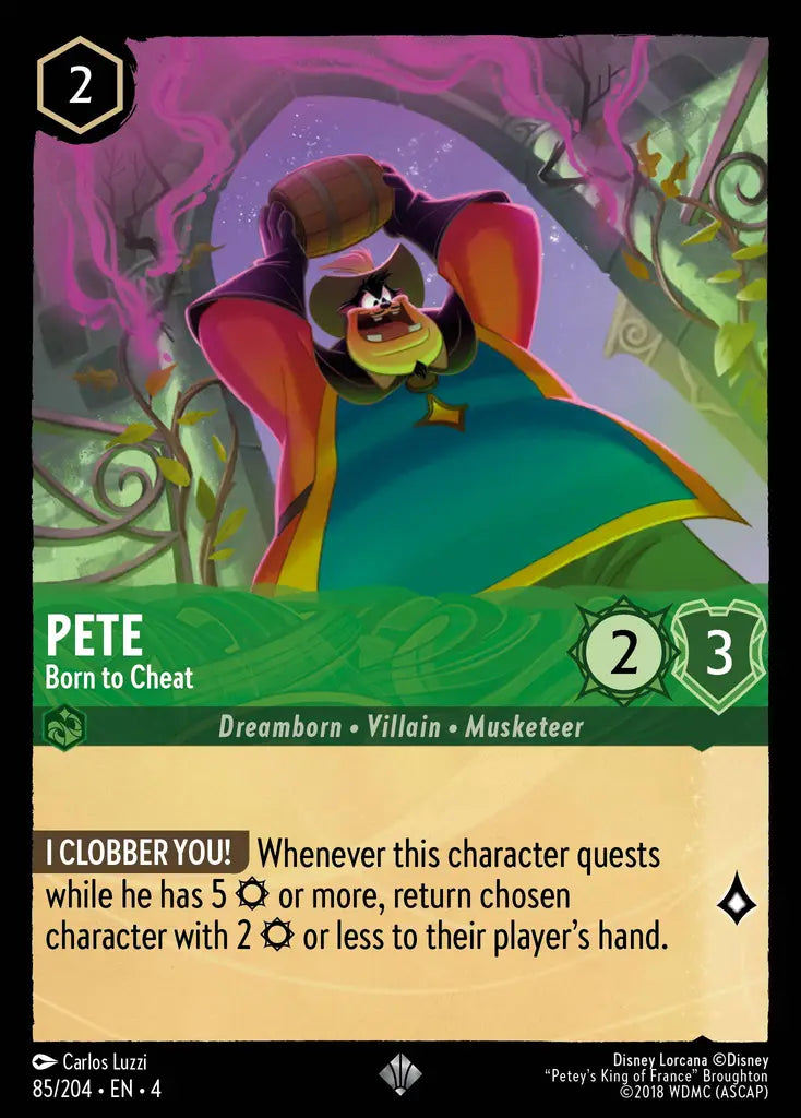 04 Ursula's Return - 085/204 - Pete - Born to Cheat - FOIL