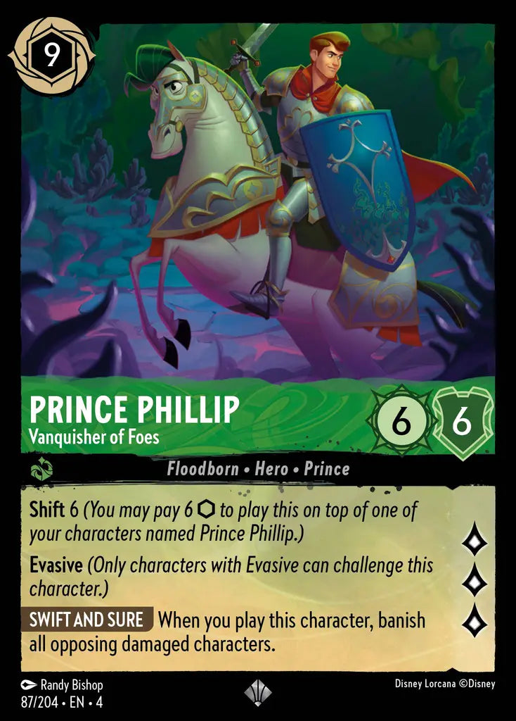 04 Ursula's Return - 087/204 - Prince Phillip - Vanquisher of Foes - NON FOIL
