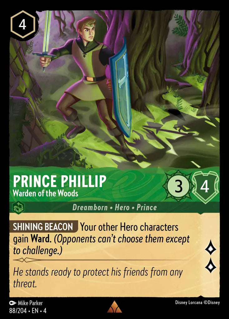 04 Ursula's Return - 088/204 - Prince Phillip - Warden of the Woods - FOIL