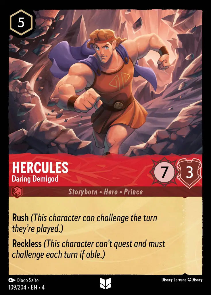 04 Ursula's Return - 109/204 - Hercules - Daring Demigod - FOIL