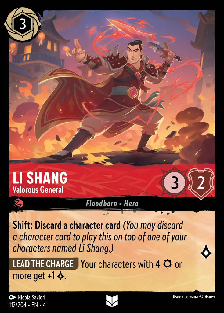 04 Ursula's Return - 112/204 - Li Shang - Valorous General - FOIL