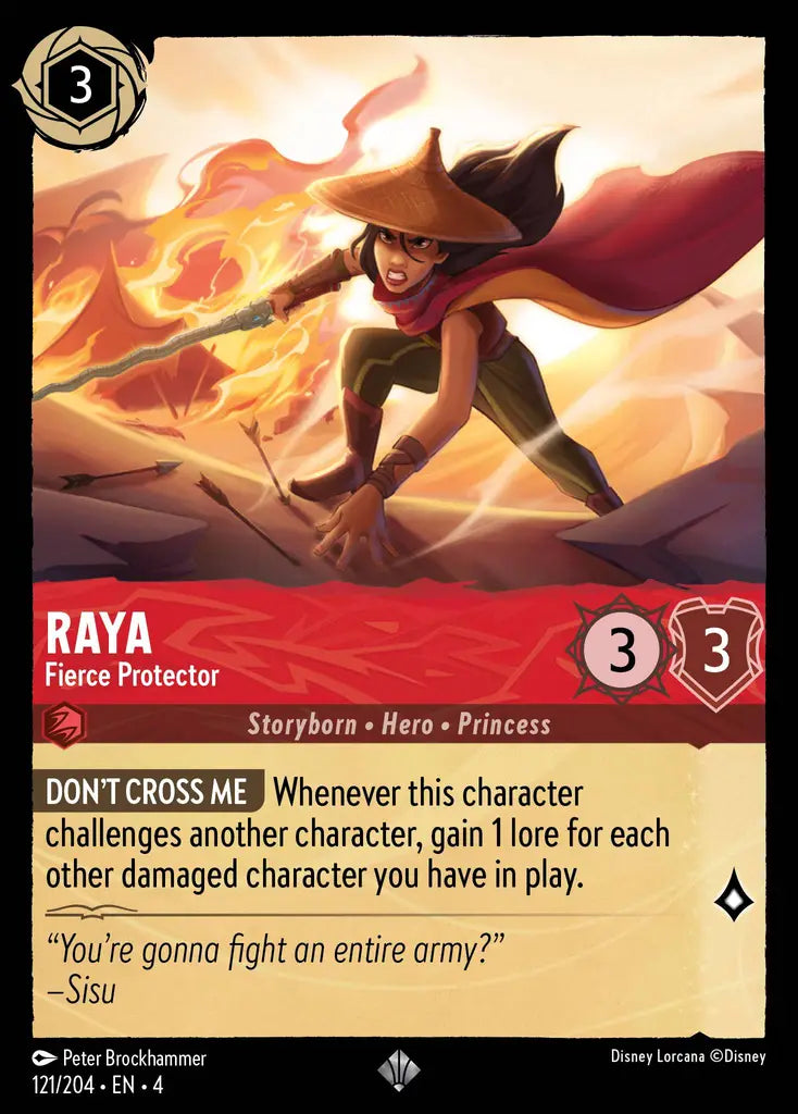 04 Ursula's Return - 121/204 - Raya - Fierce Protector - FOIL
