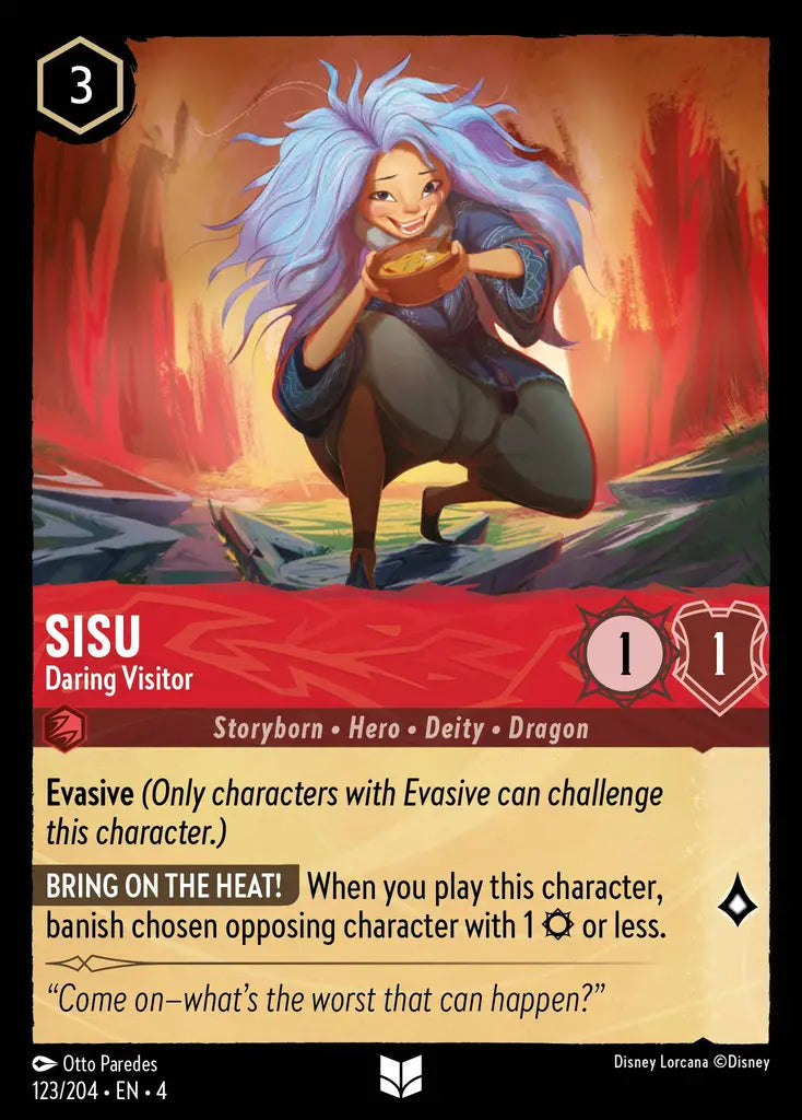 04 Ursula's Return - 123/204 - Sisu - Daring Visitor - FOIL