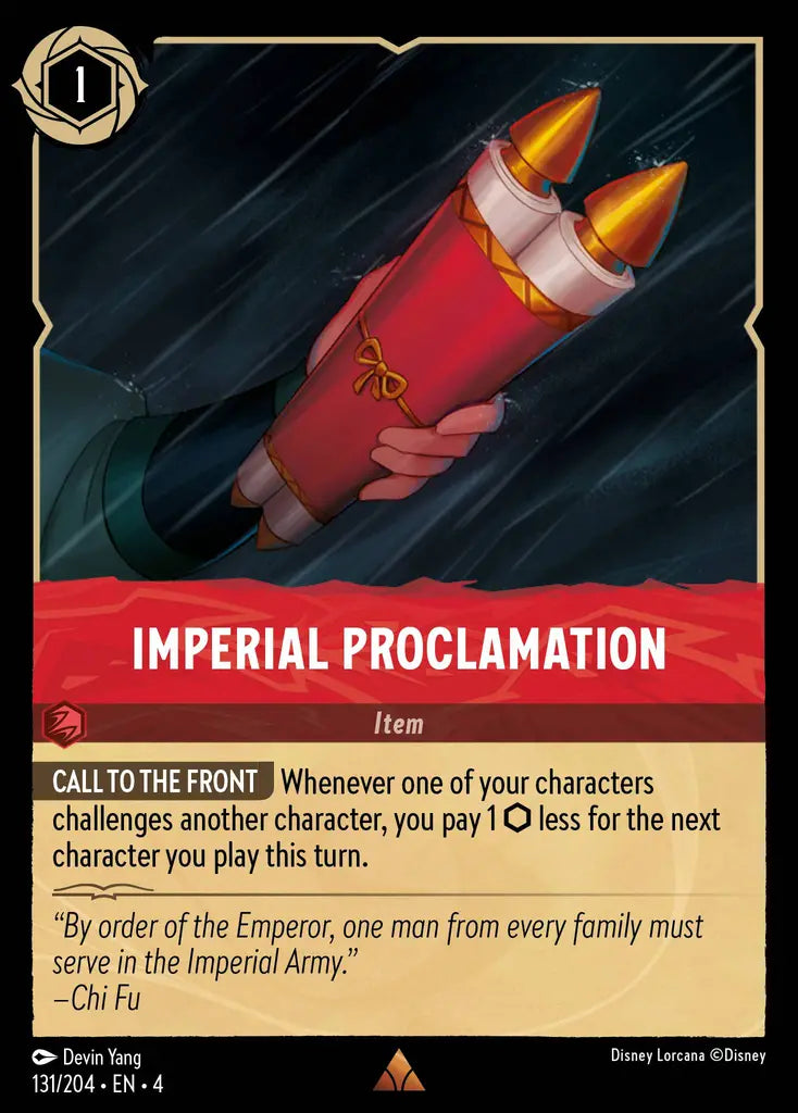 04 Ursula's Return - 131/204 - Imperial Proclamation - FOIL
