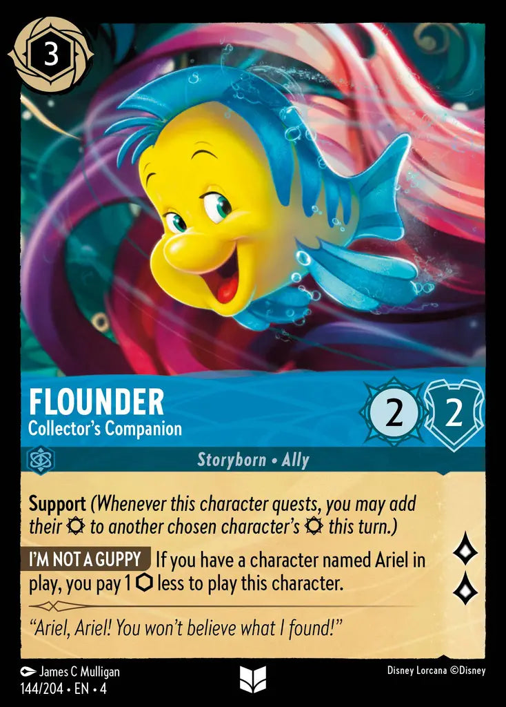04 Ursula's Return - 144/204 - Flounder - Collector's Companion - FOIL