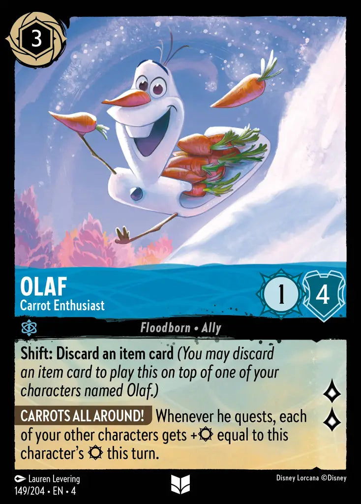 04 Ursula's Return - 149/204 - Olaf - Carrot Enthusiast - FOIL