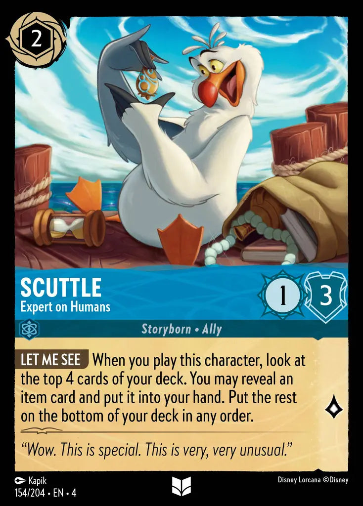 04 Ursula's Return - 154/204 - Scuttle - Expert on Humans - FOIL