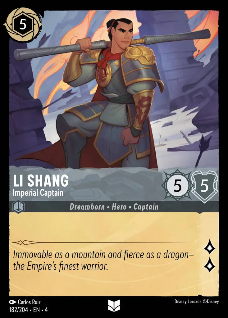 04 Ursula's Return - 182/204 - Li Shang - Imperial Captain - FOIL