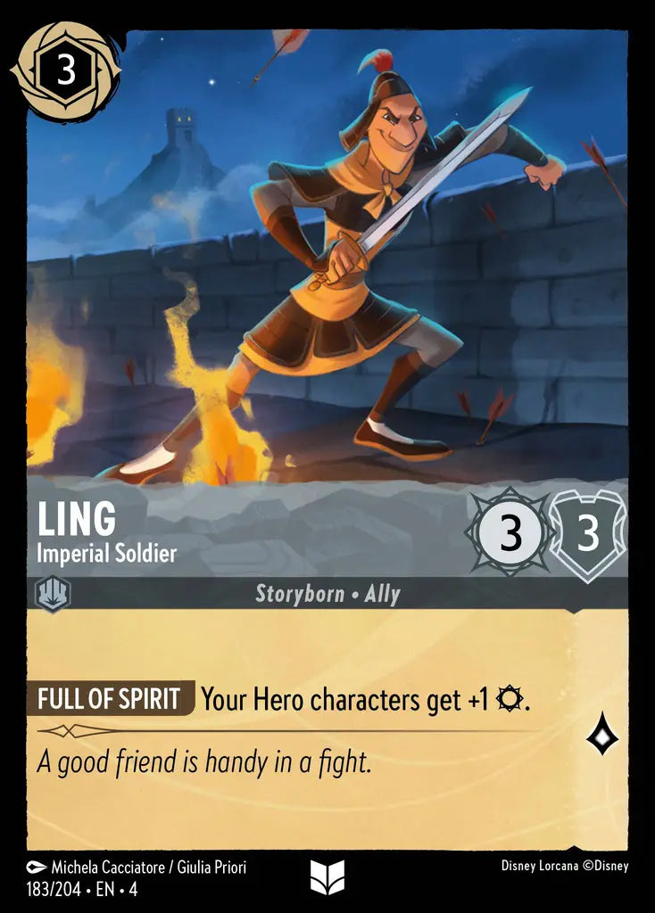 04 Ursula's Return - 183/204 - Ling - Imperial Soldier - FOIL
