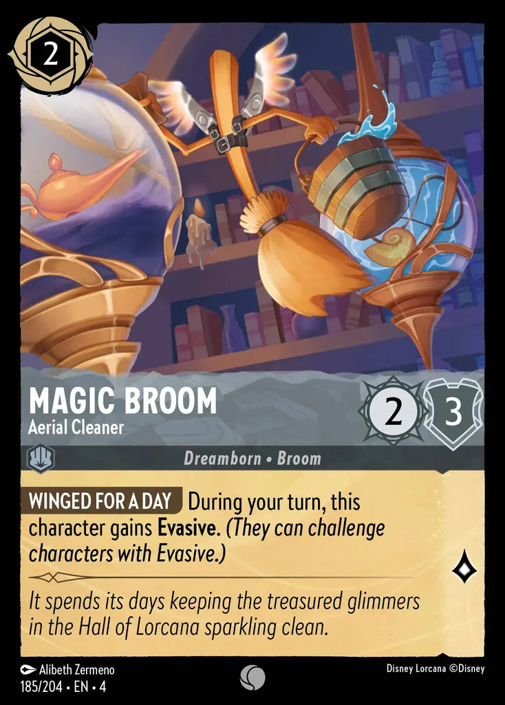 04 Ursula's Return - 185/204 - Magic Broom - Aerial Cleaner - FOIL