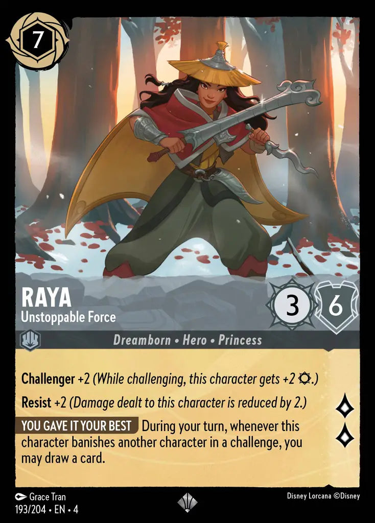 04 Ursula's Return - 193/204 - Raya - Unstoppable Force - FOIL