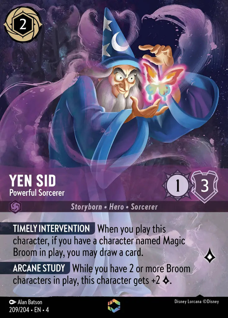 04 Ursula's Return - 209/204 - Yen Sid - Powerful Sorcerer - FOIL