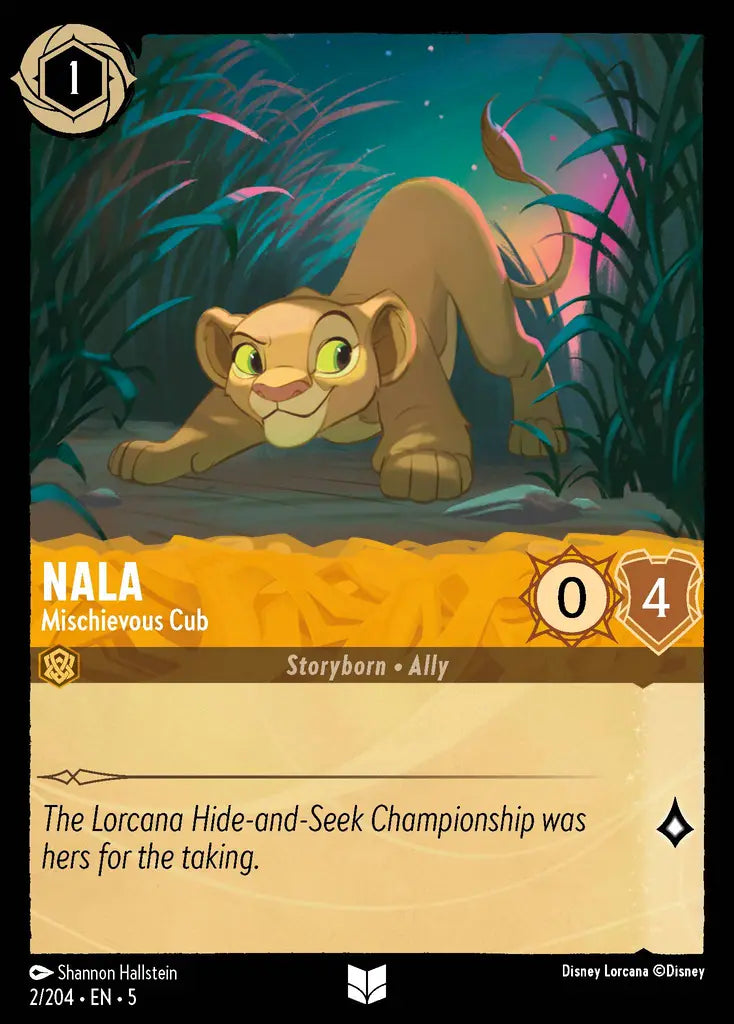 05 Shimmering Skies - 002/204 - Nala - Mischievous Cub - FOIL