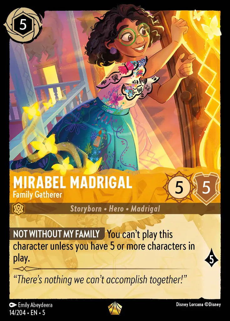 05 Shimmering Skies - 014/204 - Mirabel Madrigal - Family Gatherer - NON FOIL