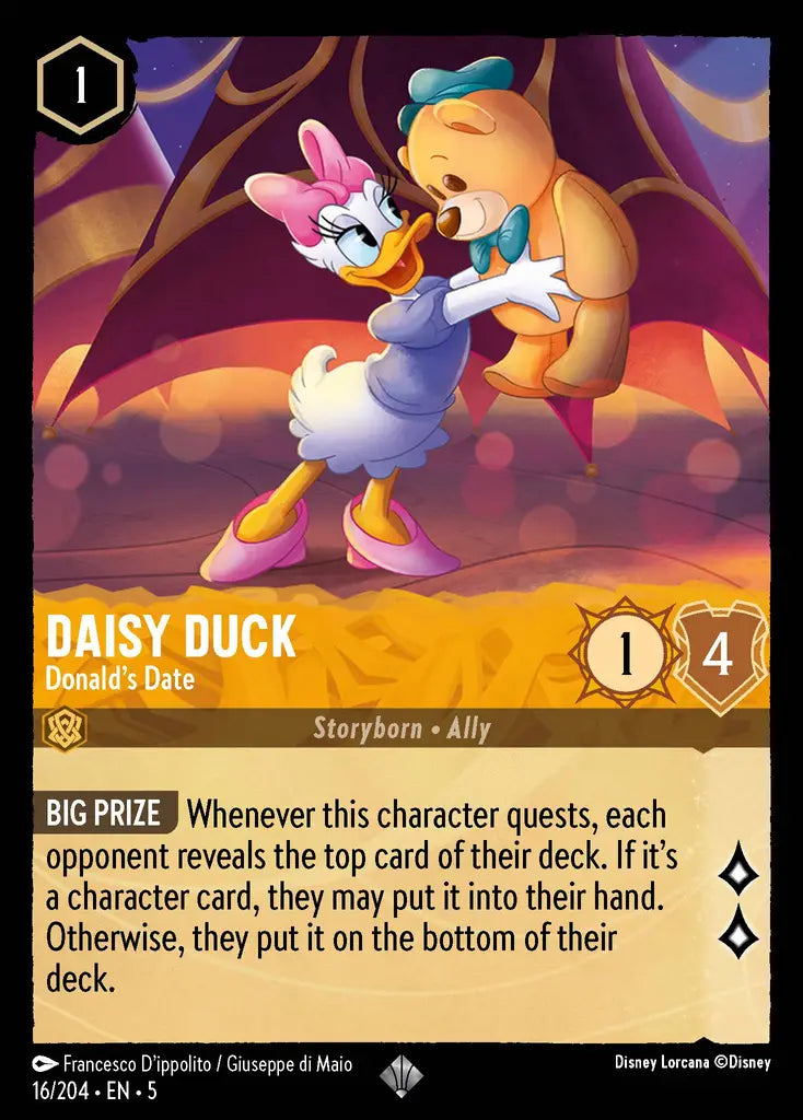 05 Shimmering Skies - 016/204 - Daisy Duck - Donald's Date - FOIL