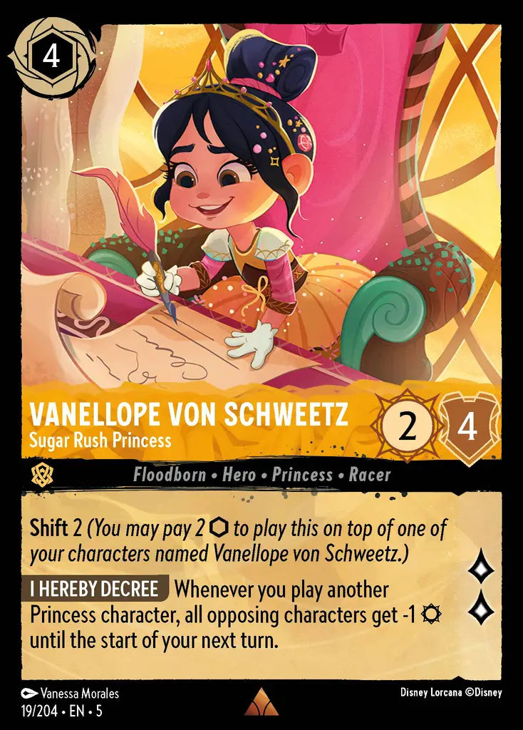 05 Shimmering Skies - 019/204 - Vanellope von Schweetz - Sugar Rush Princess - FOIL