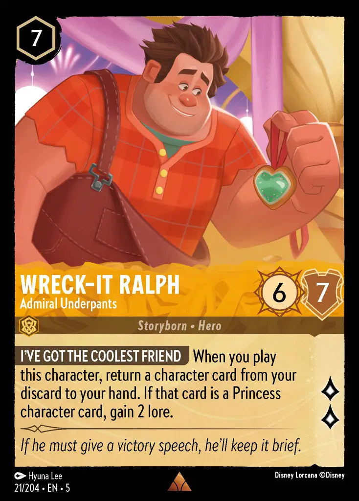 05 Shimmering Skies - 021/204 - Wreck-It Ralph - Admiral Underpants - FOIL