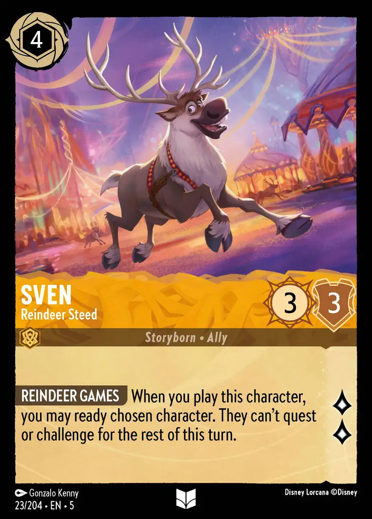 05 Shimmering Skies - 023/204 - Sven - Reindeer Steed - FOIL