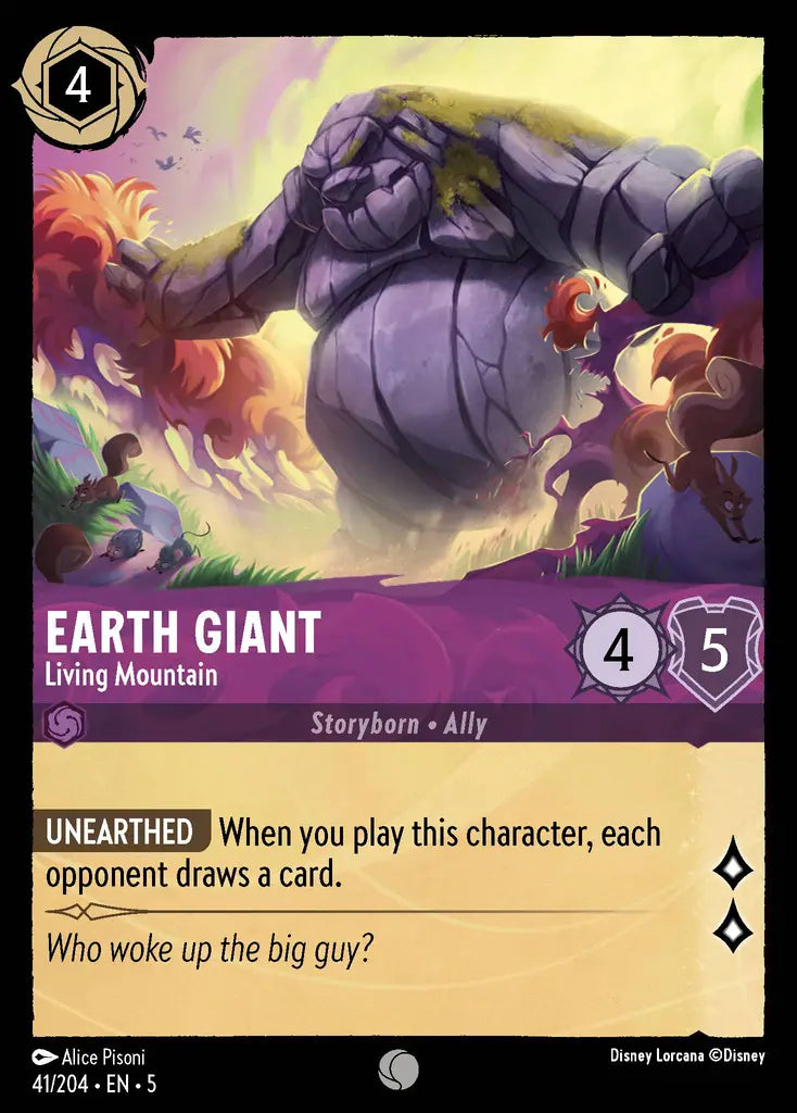 05 Shimmering Skies - 041/204 - Earth Giant - Living Mountain - FOIL