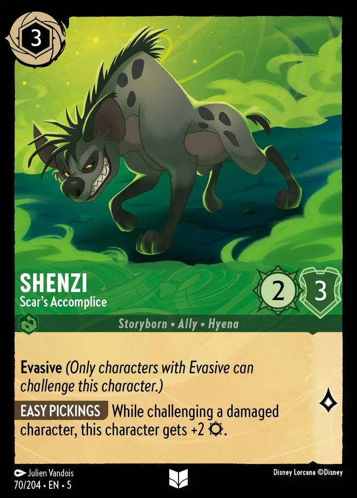 05 Shimmering Skies - 070/204 - Shenzi - Scar's Accomplice - FOIL