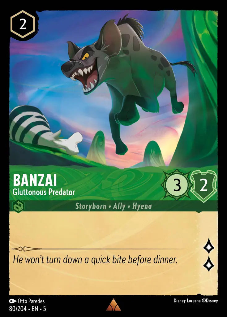 05 Shimmering Skies - 080/204 - Banzai - Gluttonous Predator - FOIL