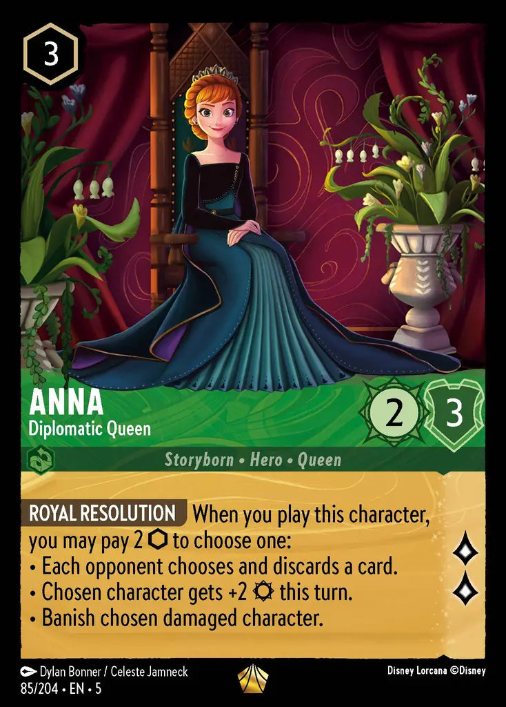 05 Shimmering Skies - 085/204 - Anna - Diplomatic Queen - FOIL