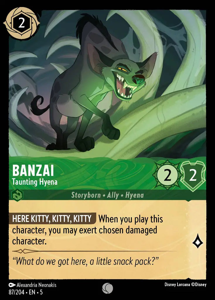 05 Shimmering Skies - 087/204 - Banzai - Taunting Hyena - FOIL