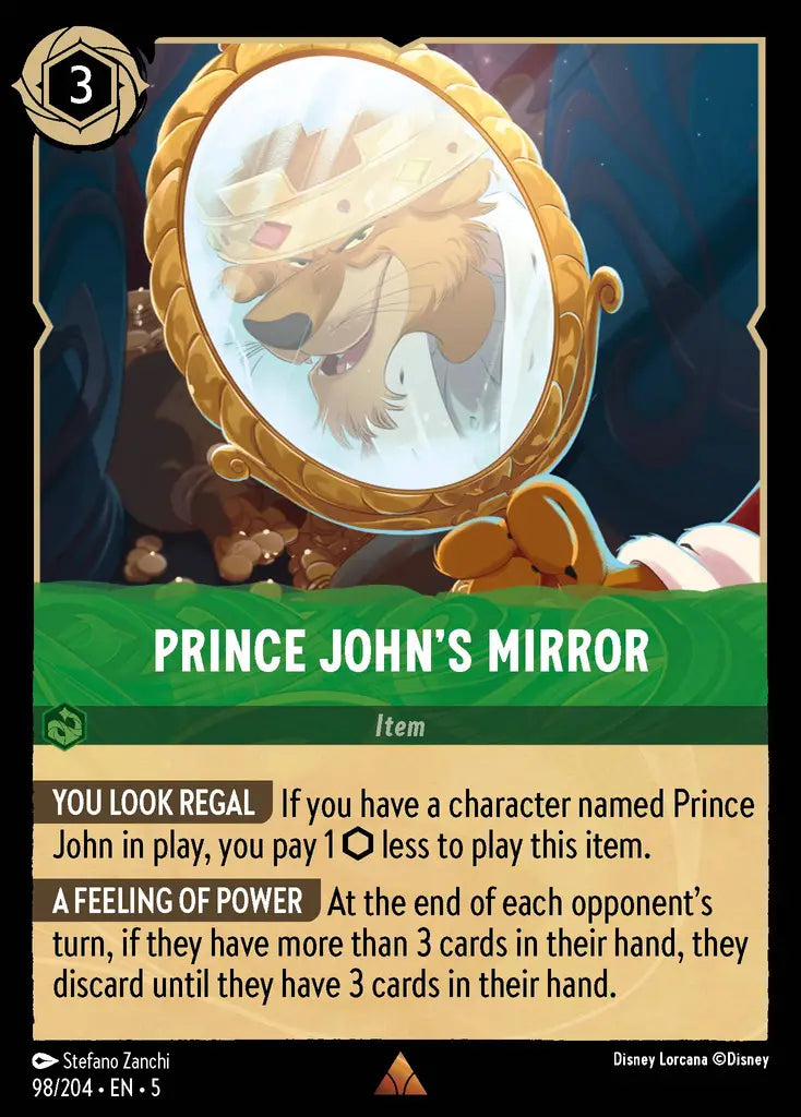 05 Shimmering Skies - 098/204 - Prince John's Mirror - FOIL
