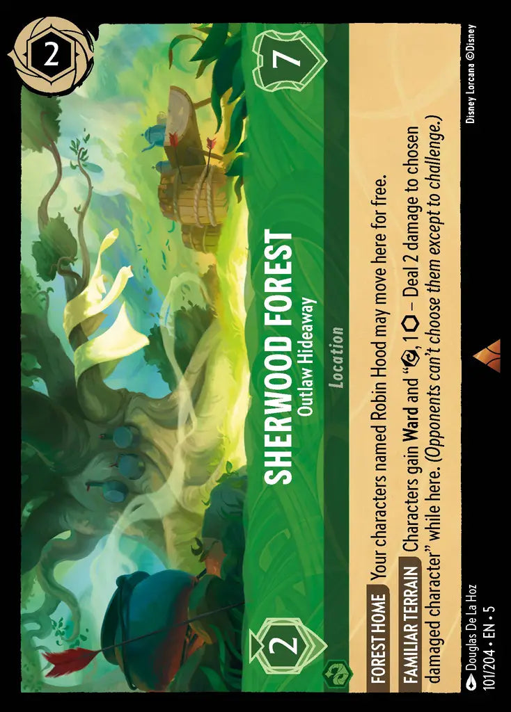 05 Shimmering Skies - 101/204 - Sherwood Forest - Outlaw Hideaway - FOIL