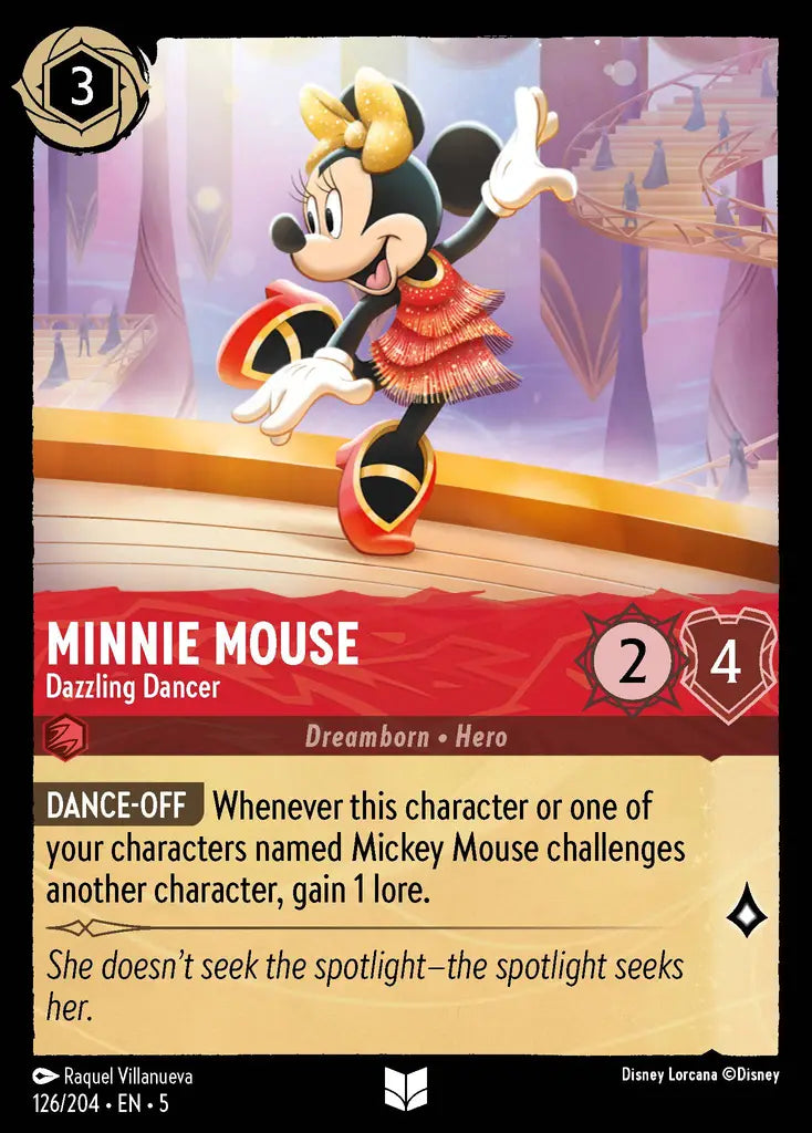 05 Shimmering Skies - 126/204 - Minnie Mouse - Dazzling Dancer - FOIL