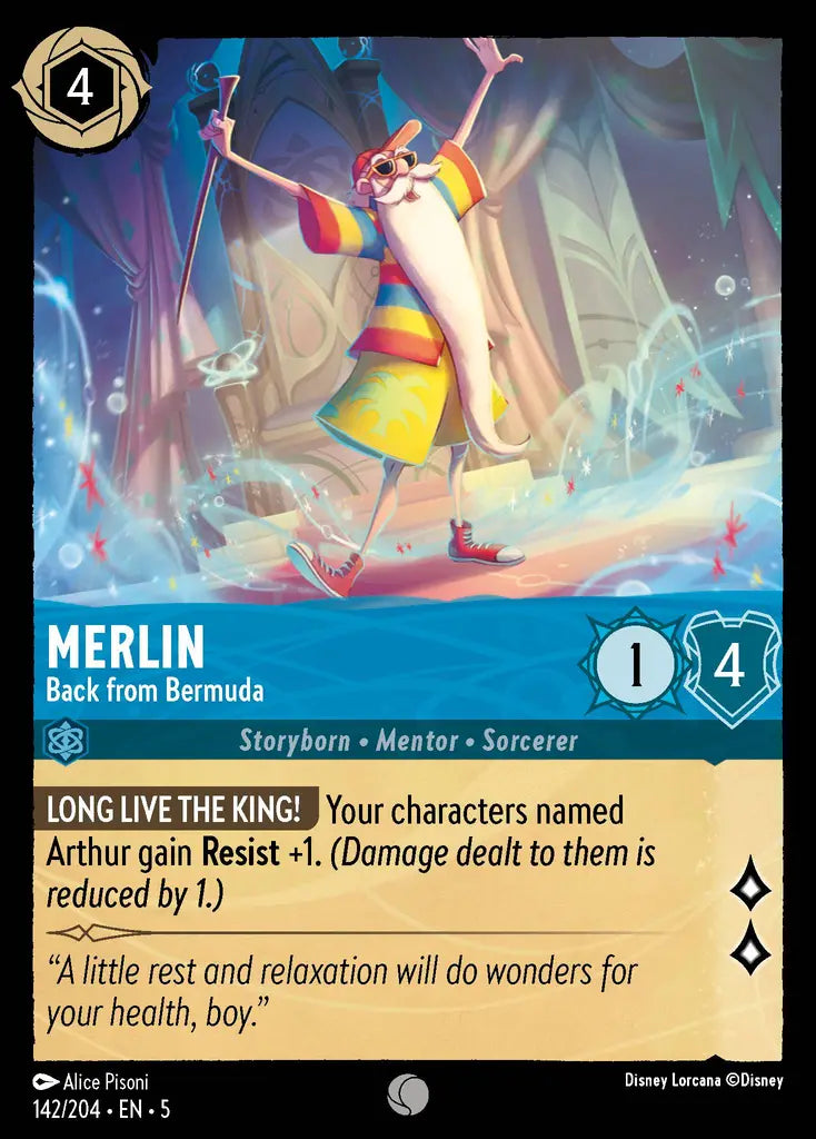 05 Shimmering Skies - 142/204 - Merlin - Back from Bermuda - FOIL