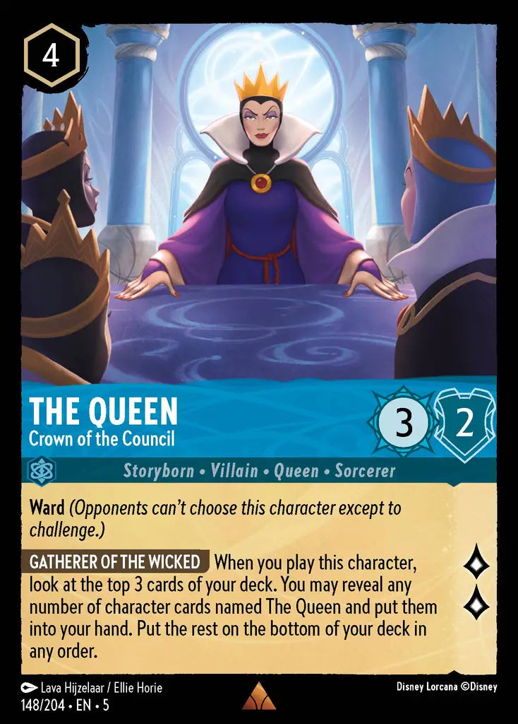 05 Shimmering Skies - 148/204 - The Queen - Crown of the Council - FOIL