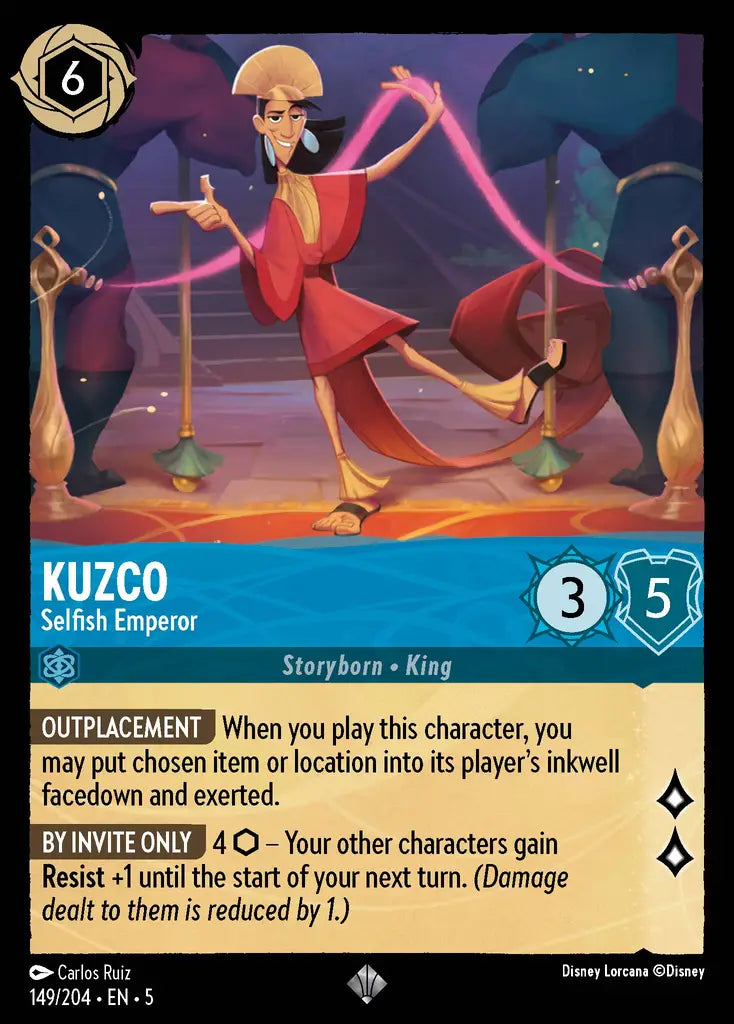 05 Shimmering Skies - 149/204 - Kuzco - Selfish Emperor - FOIL