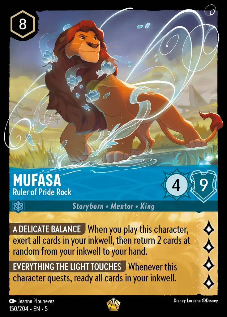 05 Shimmering Skies - 150/204 - Mufasa - Ruler of Pride Rock - FOIL