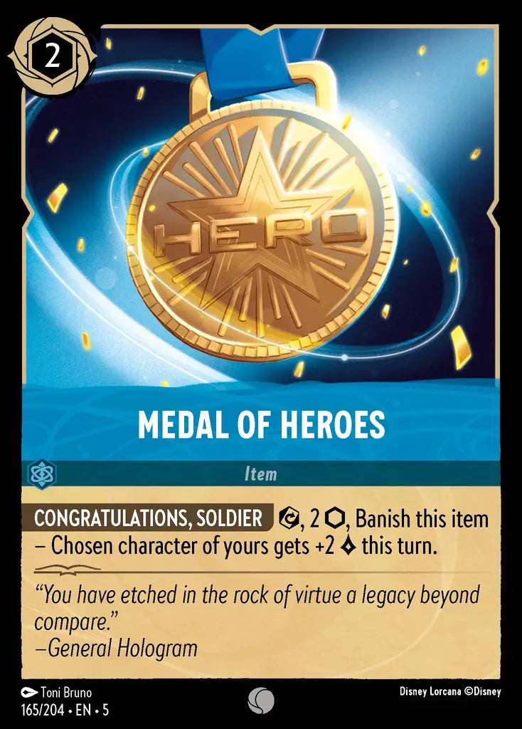 05 Shimmering Skies - 165/204 - Medal of Heroes - FOIL