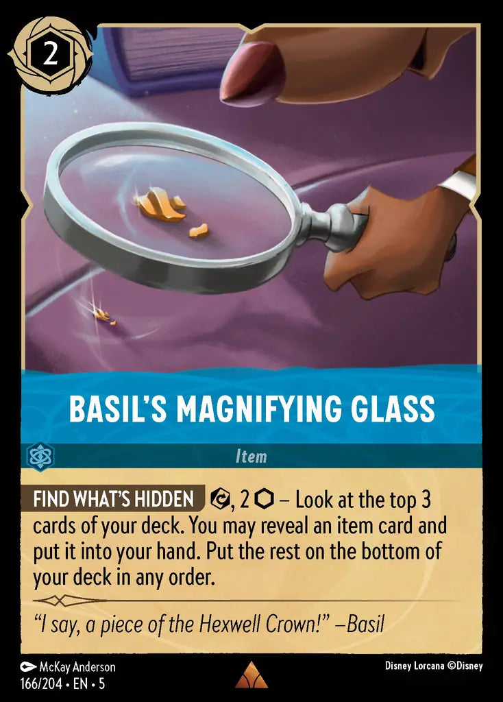 05 Shimmering Skies - 166/204 - Basil's Magnifying Glass - FOIL