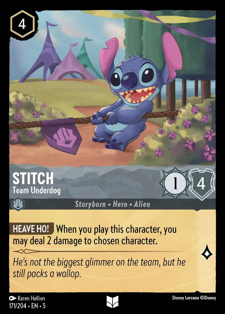 05 Shimmering Skies - 171/204 - Stitch - Team Underdog - FOIL