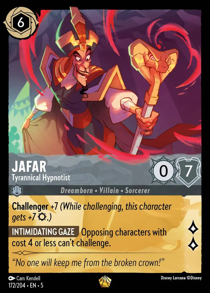 05 Shimmering Skies - 172/204 - Jafar - Tyrannical Hypnotist - NON FOIL