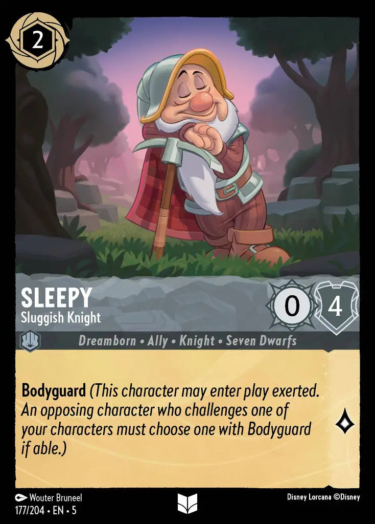 05 Shimmering Skies - 177/204 - Sleepy - Sluggish Knight - FOIL