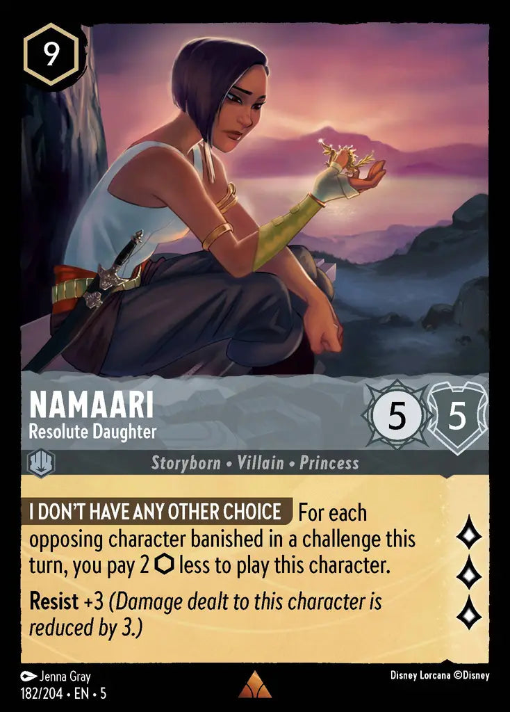 05 Shimmering Skies - 182/204 - Namaari - Resolute Daughter - FOIL