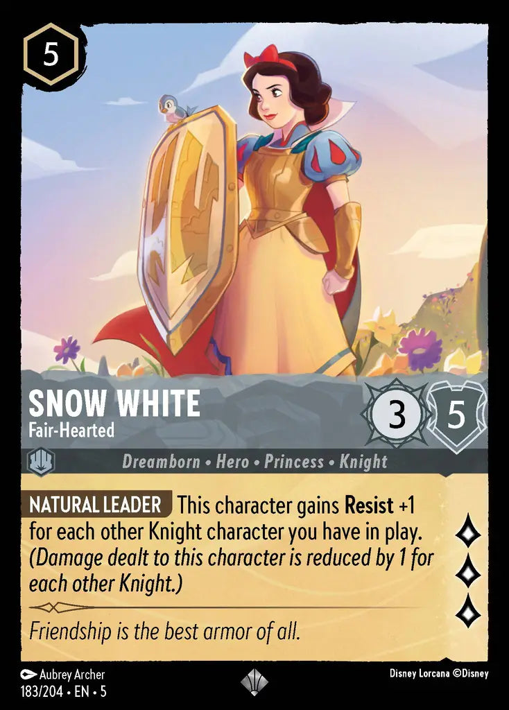 05 Shimmering Skies - 183/204 - Snow White - Fair-hearted - FOIL