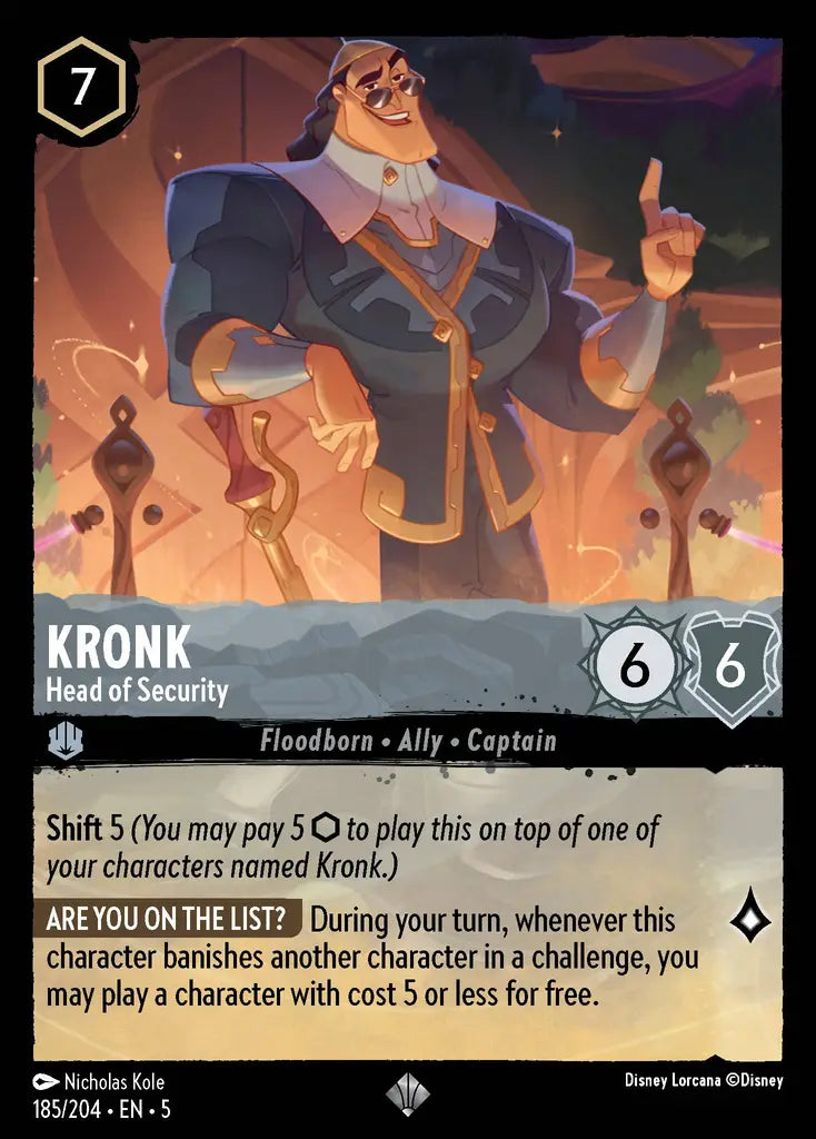 05 Shimmering Skies - 185/204 - Kronk - Head of Security - FOIL