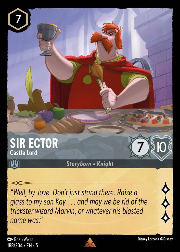 05 Shimmering Skies - 188/204 - Sir Ector - Castle Lord - FOIL